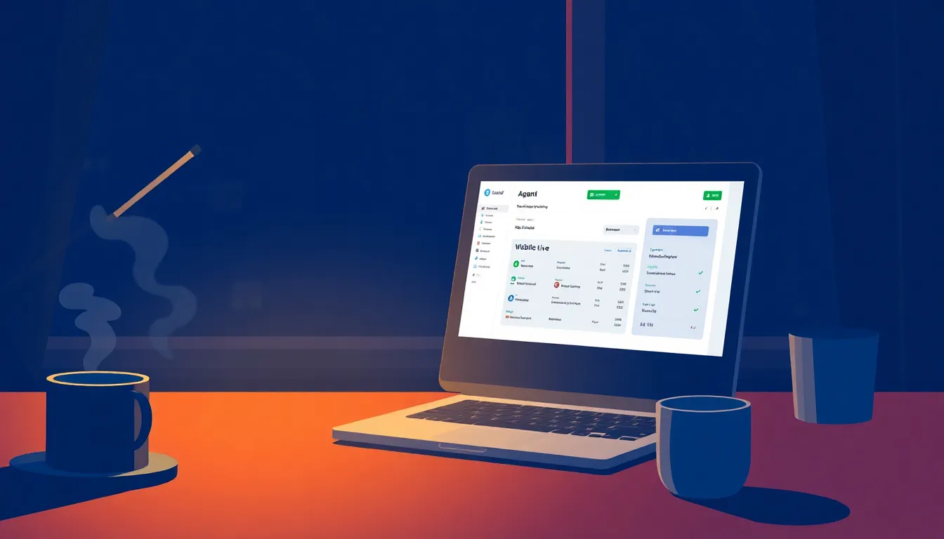 AI agent deploying a live business website overnight on a solo founder's laptop