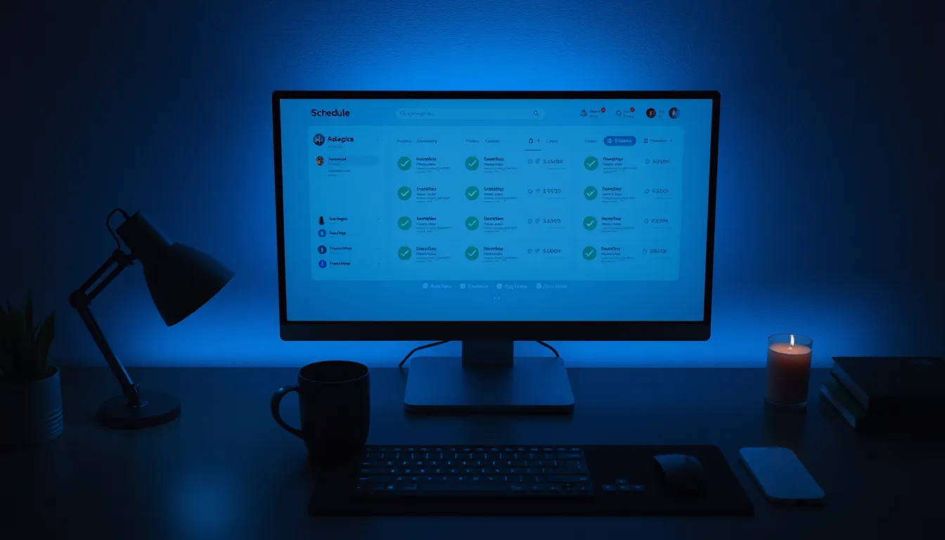 AI agents automating social media posting for a small business overnight on a glowing dashboard